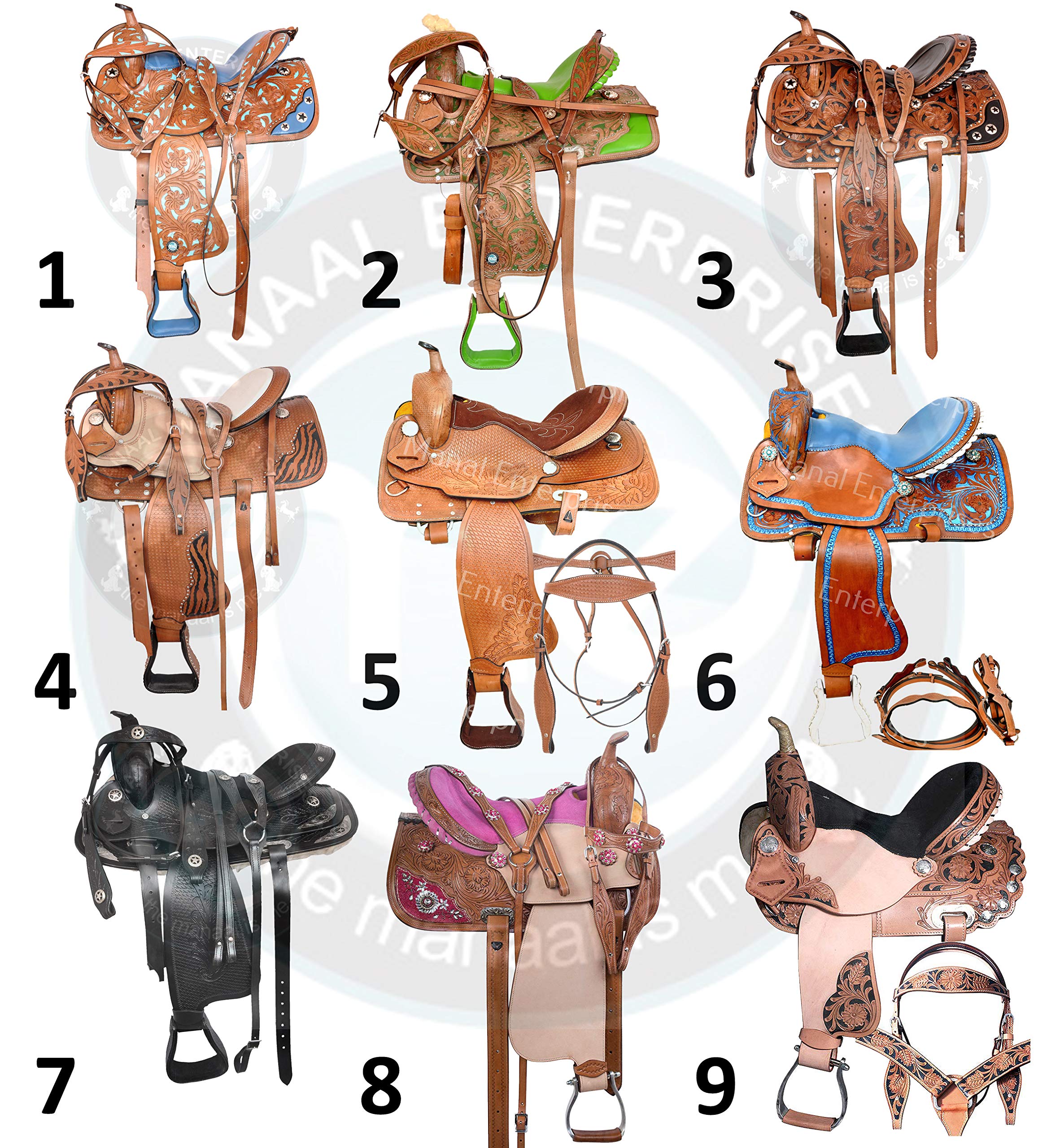 Amazon.co.jp: Manaal Enterprises プレミアム レザー ウェスタン